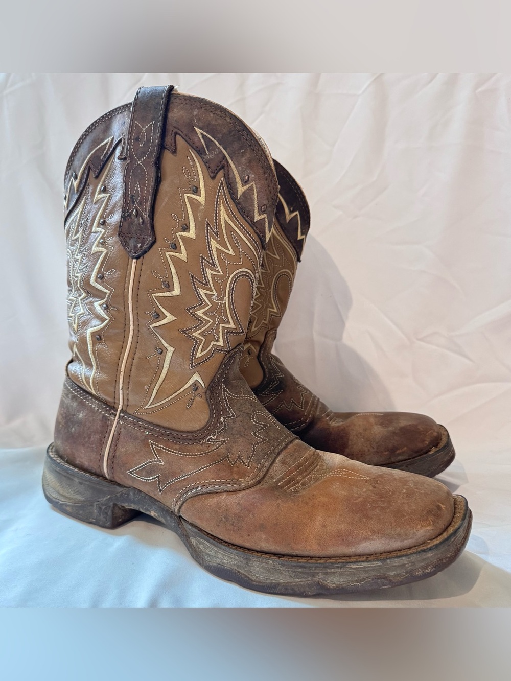 Durango Lady Rebel Western Boots Women’s US 9 Dark Brown/Stitching Square Toe